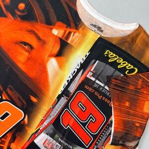 Joe Gibbs Racing Martin Truex Jr 19 Bass Pro Shop Nascar Shirt XL All Over Print